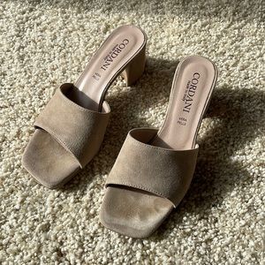 Cordani ‘Irene’ block heel sandal, size 38/7.5, Worn once, like new